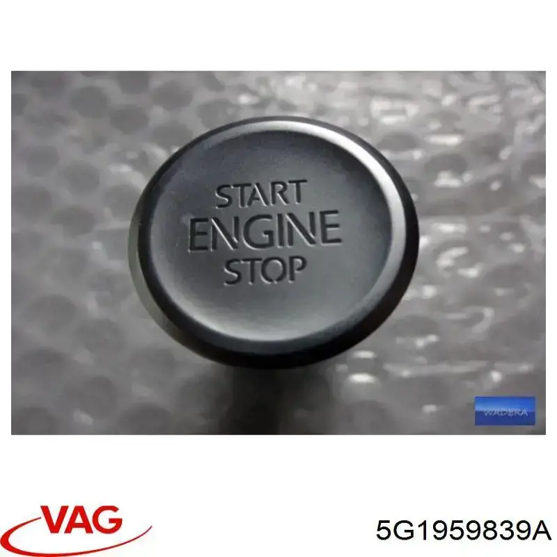 5GG959839 VAG Botão de arranco de motor