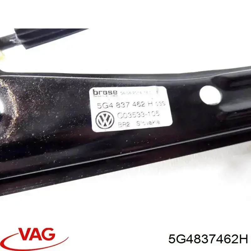 Mecanismo de acionamento de vidro da porta dianteira direita VAG 5G4837462H preço, a partir de 45,97 USD