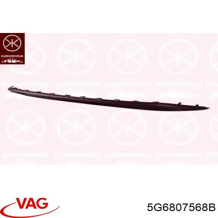 Spoiler do pára-choque traseiro VAG 5G6807568B9B9 preço, a partir de 45,21 USD