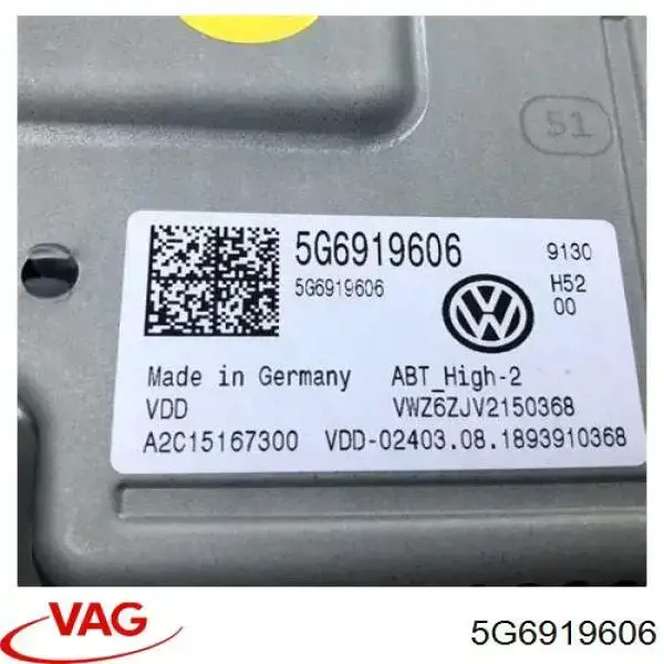 Aparelhagem de som (rádio AM/FM) VAG 5G6919606 preço, a partir de 650,38 USD