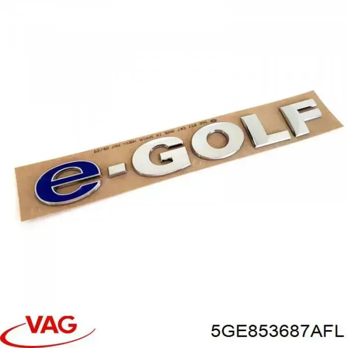 5GE853687AFL VAG Emblema de tampa de porta-malas (emblema de firma)
