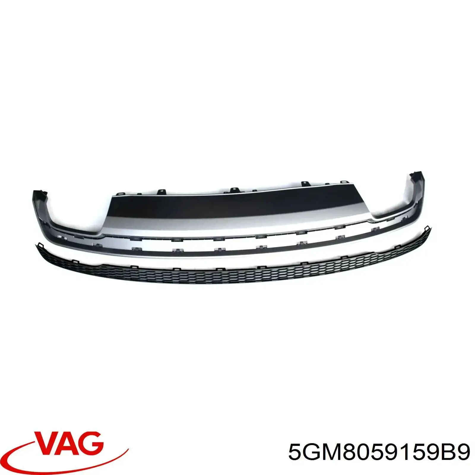5GM8059159B9 VAG Spoiler do pára-choque dianteiro