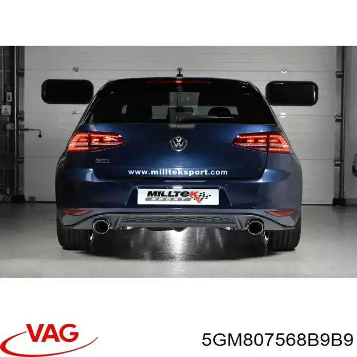 Spoiler do pára-choque traseiro VAG 5GM807568B9B9 preço, a partir de 80,21 USD