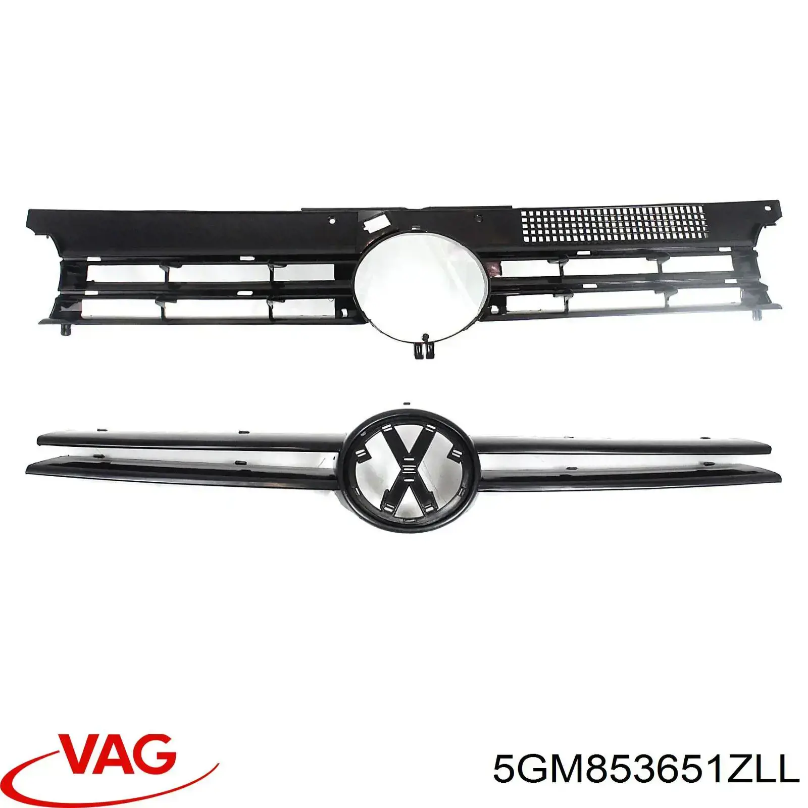5G0853651AZLL VAG Grelha do radiador