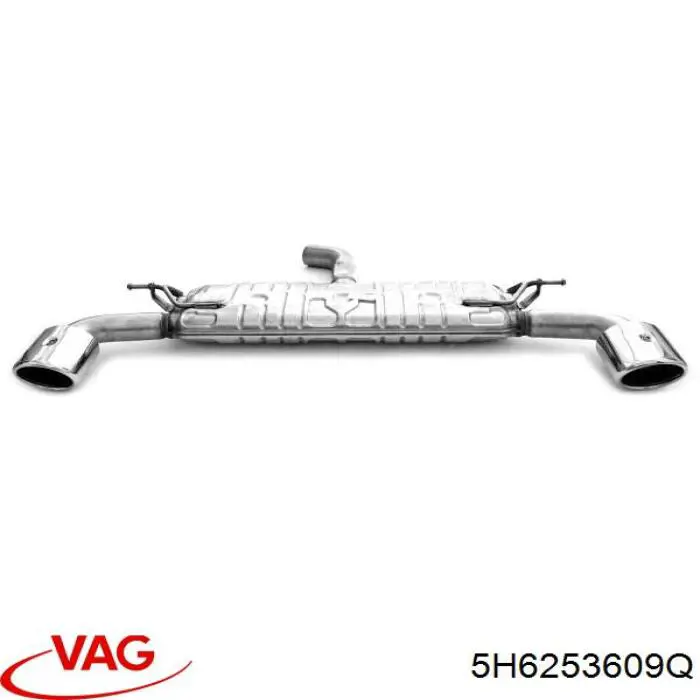 Silenciador, parte traseira VAG 5H6253609Q preço, a partir de 577,93 USD