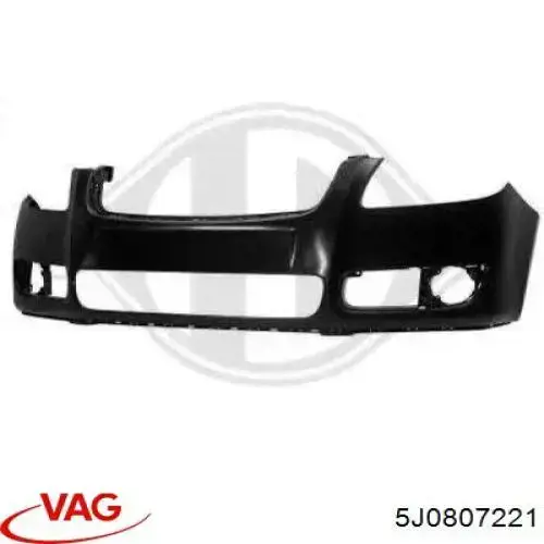 5J0807221 VAG Pára-choque dianteiro