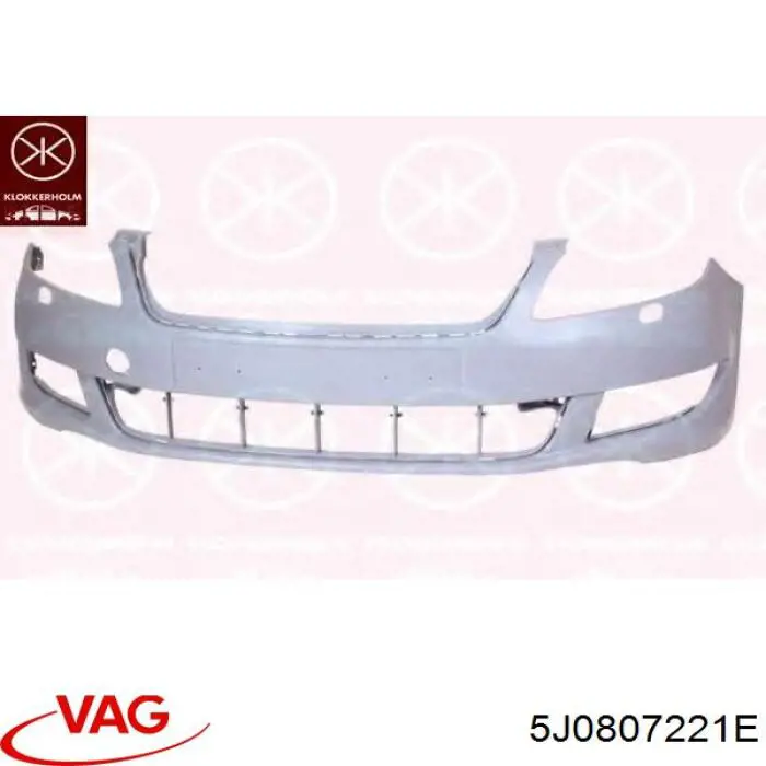 5J0807221E VAG Pára-choque dianteiro
