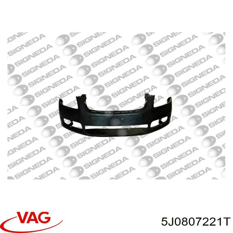 5J0807221T VAG Pára-choque dianteiro