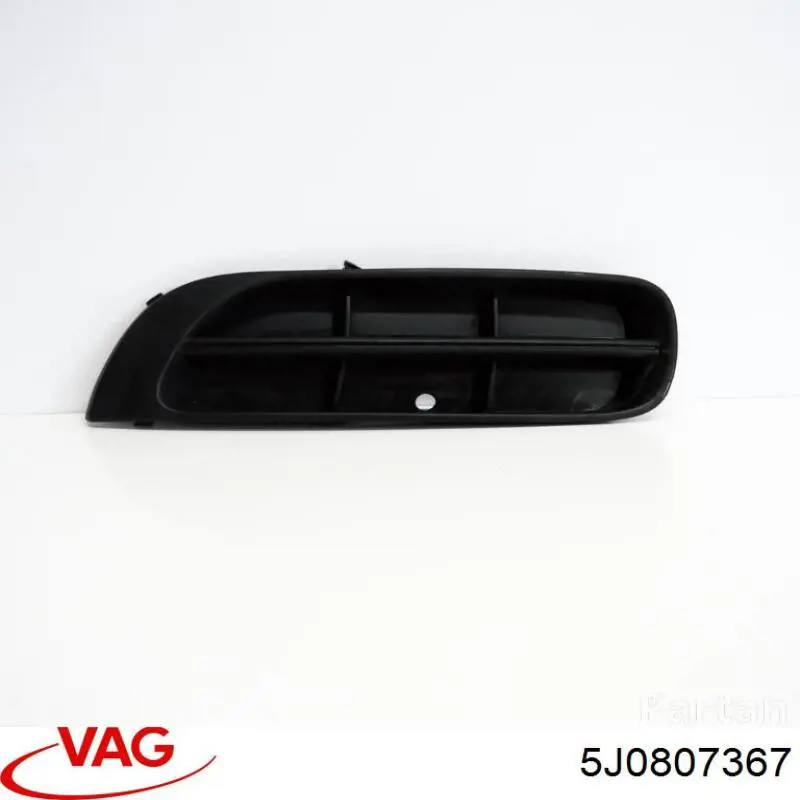 Compre 5J0807367 VAG Tampão (grelha) das luzes de nevoeiro do pára-choque dianteiro esquerdo