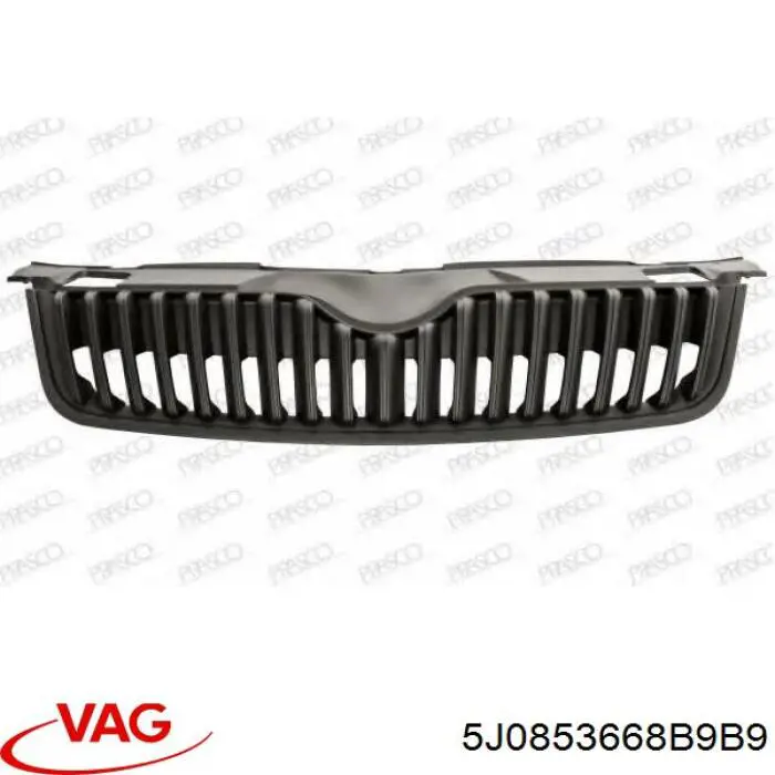 5J0853668B9B9 VAG Grelha do radiador