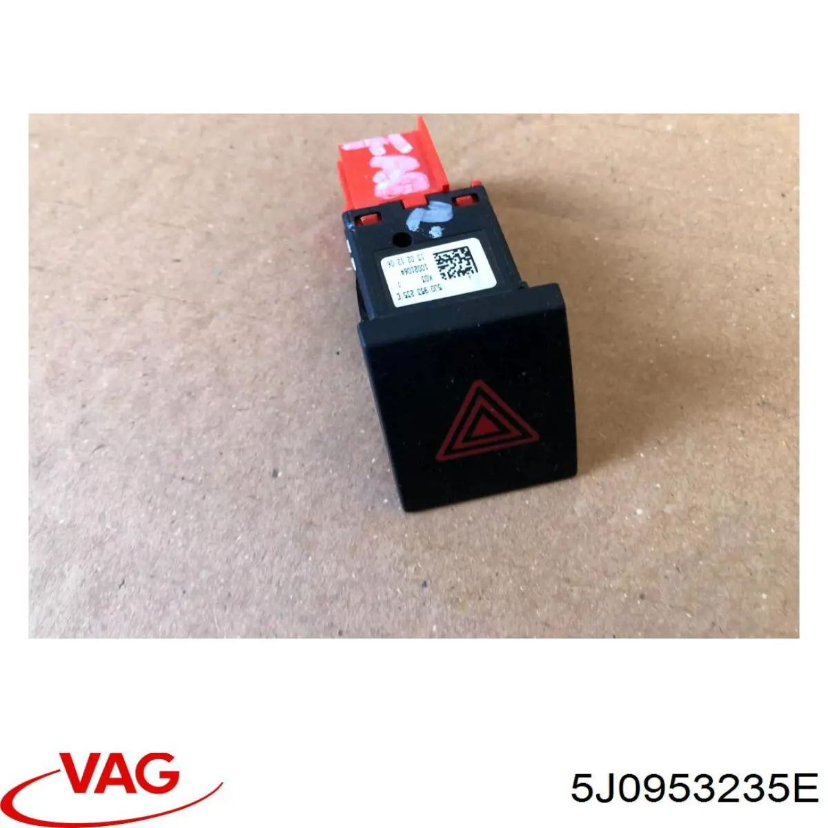 5J0953235E VAG Botão de ativação do sinal de emergência