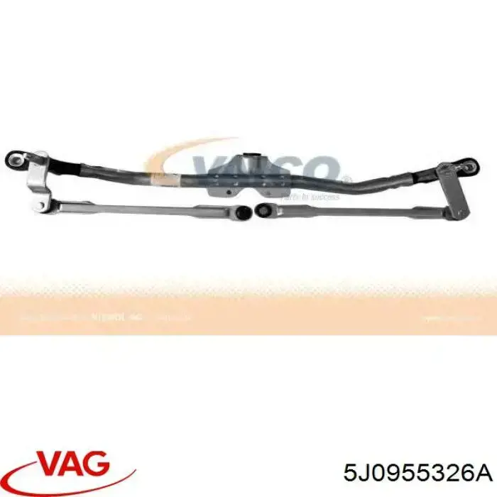 5J0955326A VAG Barra do trapézio de limpador pára-brisas direito