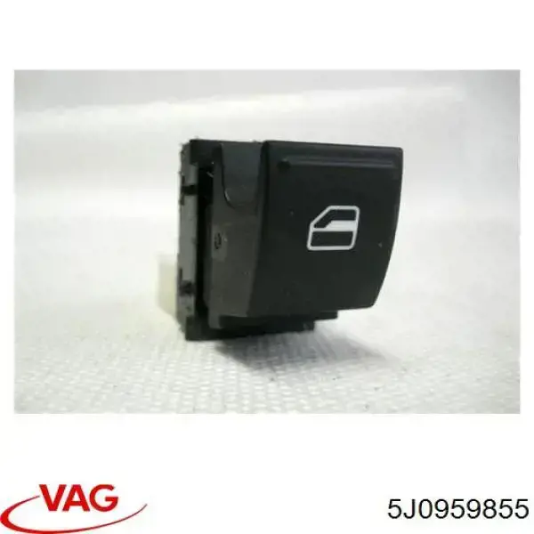 5J0959855 VAG Botão dianteiro direito de ativação de motor de acionamento de vidro