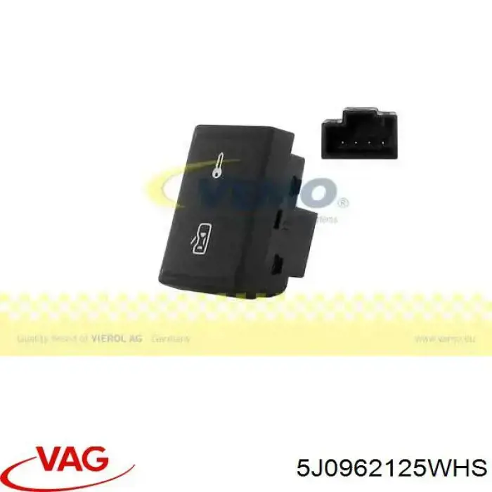 5J0962125WHS VAG Interruptor do fecho central