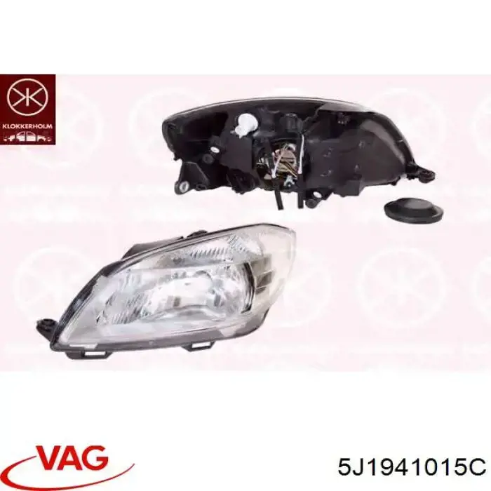 5J1941015C VAG Luz esquerda