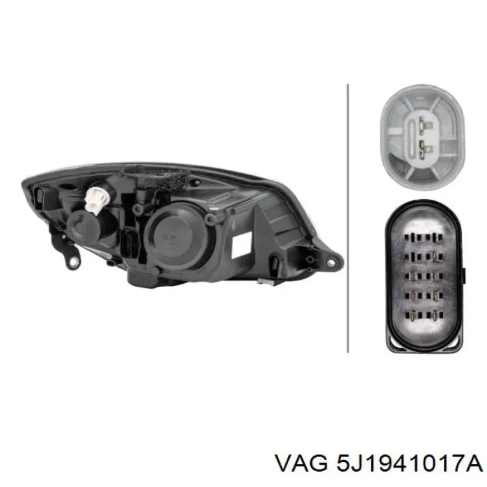 Luz esquerda VAG 5J1941017A preço, a partir de 231,82 USD