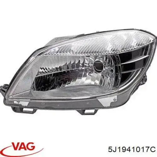 5J1941017C VAG Luz esquerda