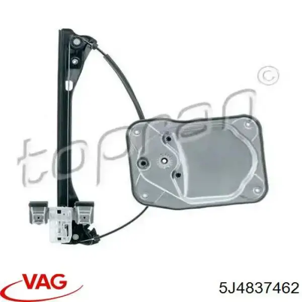 Mecanismo de acionamento de vidro da porta dianteira direita VAG 5J4837462 preço, a partir de 48,29 USD