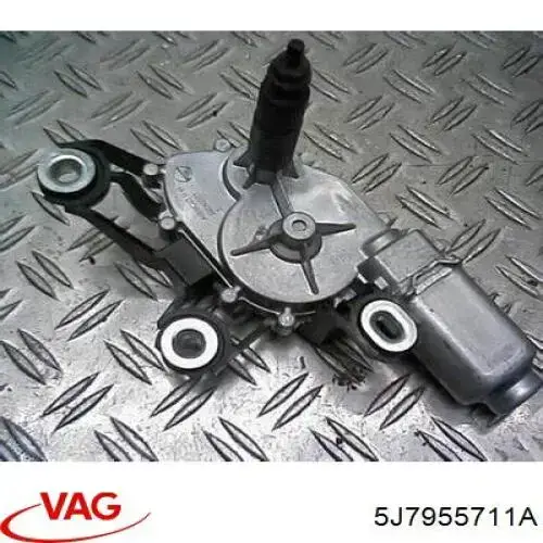 5J7955711A VAG Motor de limpador pára-brisas de vidro traseiro