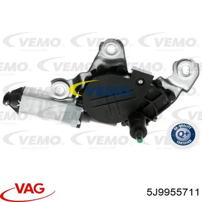 5J9955711 VAG Motor de limpador pára-brisas de vidro traseiro