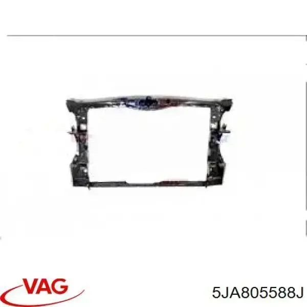 5JA805588J VAG Suporte do radiador montado (painel de montagem de fixação das luzes)