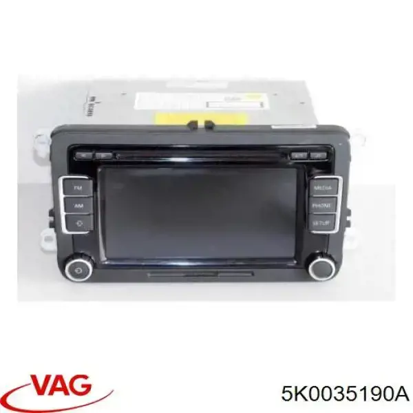 5K0035190A VAG Aparelhagem de som (rádio AM/FM), universal