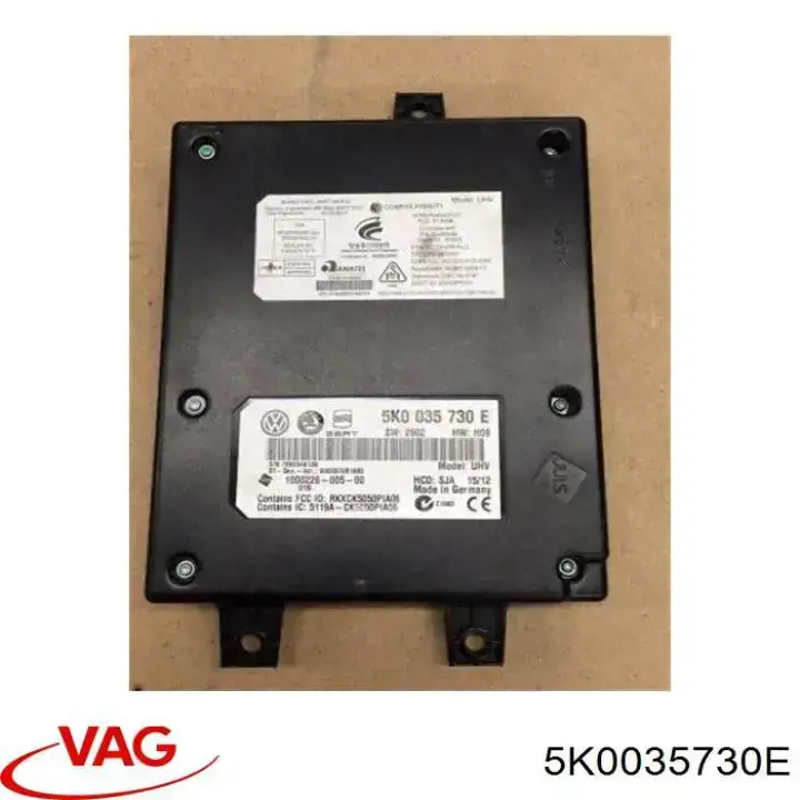 5K0035730E VAG Unidade de controlo Bluetooth