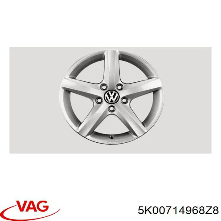 Discos de roda de aleação ligeira (de aleação ligeira, de titânio) VAG 5K00714968Z8 preço, a partir de 408,31 USD
