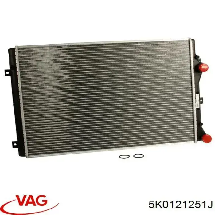 5K0121251J VAG Radiador de esfriamento de motor