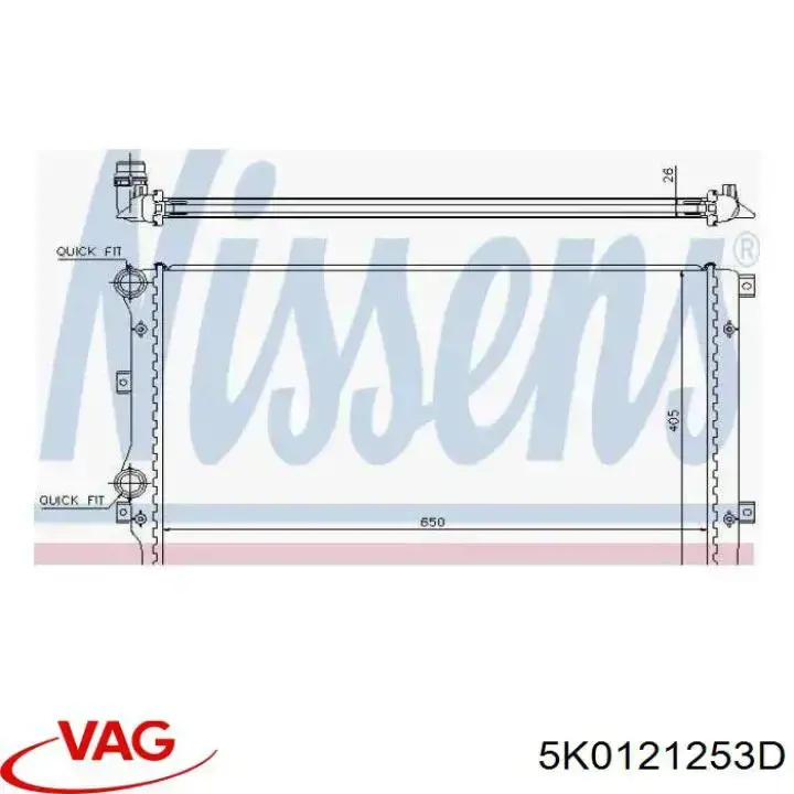 Radiador de esfriamento de motor VAG 5K0121253D preço, a partir de 70,44 USD