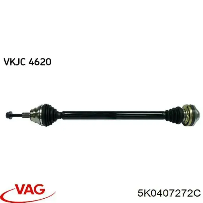 Semieixo (acionador) dianteiro direito VAG 5K0407272C preço, a partir de 115,67 USD