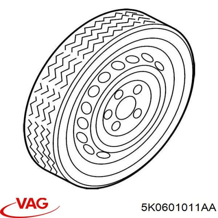 Roda de emergência VAG 5K0601011AA preço, a partir de 156,64 USD