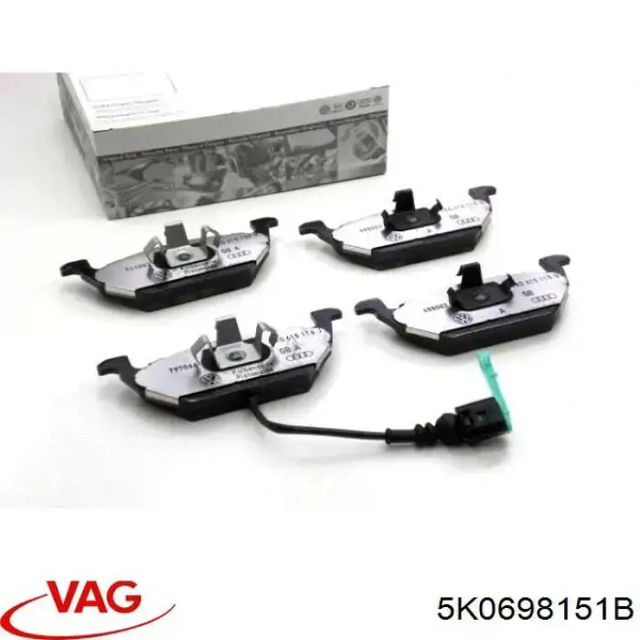Sapatas do freio dianteiras de disco VAG 5K0698151B preço, a partir de 27,04 USD