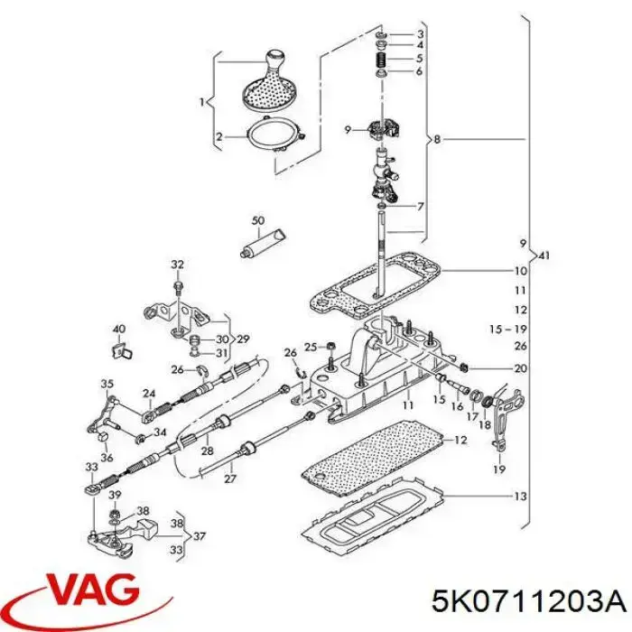 Avalanca de mudança VAG 1K0711202B preço, a partir de 18,96 USD
