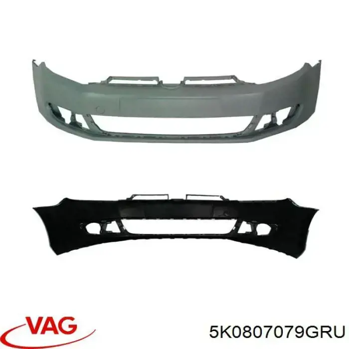 Pára-choque dianteiro VAG 5K0807079GRU preço, a partir de 74,08 USD