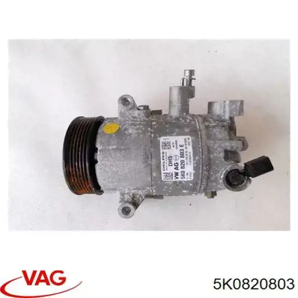 5K0820803 VAG Compressor de aparelho de ar condicionado
