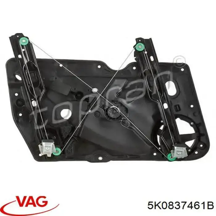 Mecanismo de acionamento de vidro da porta dianteira esquerda VAG 5K0837461B preço, a partir de 84,22 USD