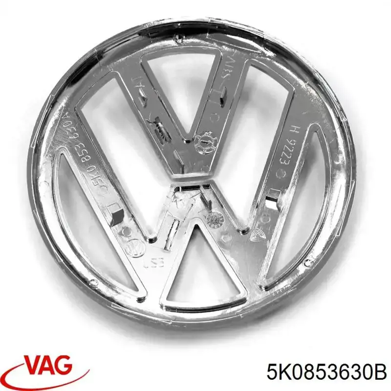 Emblema de tampa de porta-malas (emblema de firma) VAG 5K0853630B preço, a partir de 127,75 USD