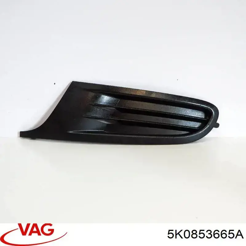 Compre 5K0853665A VAG Tampão (grelha) das luzes de nevoeiro do pára-choque dianteiro esquerdo