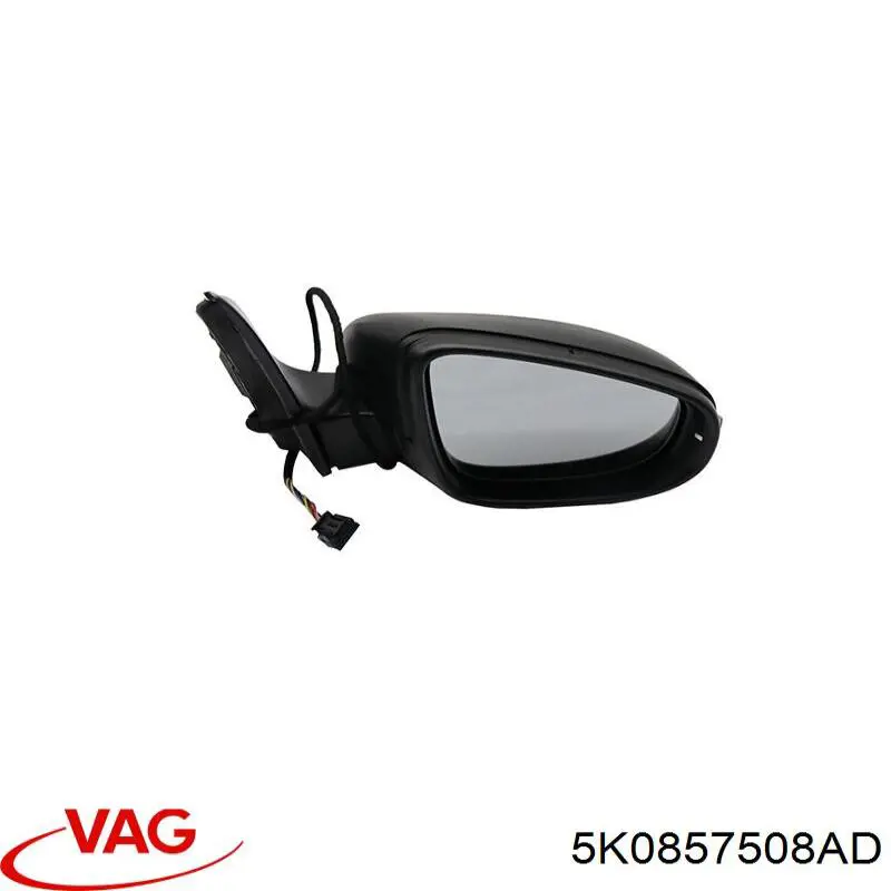 Caixa do espelho de retrovisão direito VAG 5K0857508AD preço, a partir de 131,75 USD