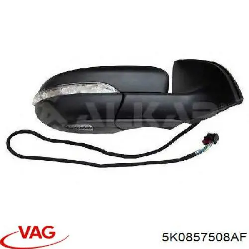 Espelho de retrovisão direito VAG 5K0857508AF preço, a partir de 186,78 USD