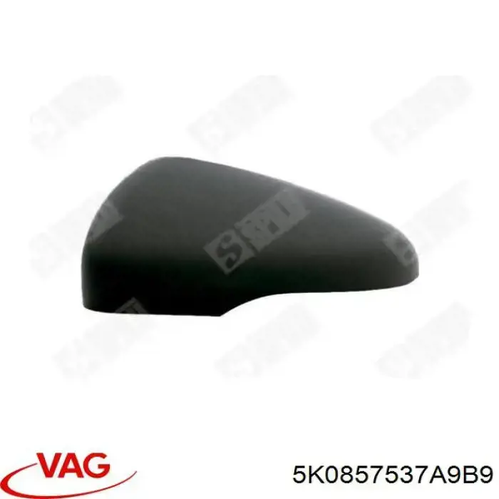 Compre 5K0857537A9B9 VAG Placa sobreposta (tampa) do espelho de retrovisão esquerdo
