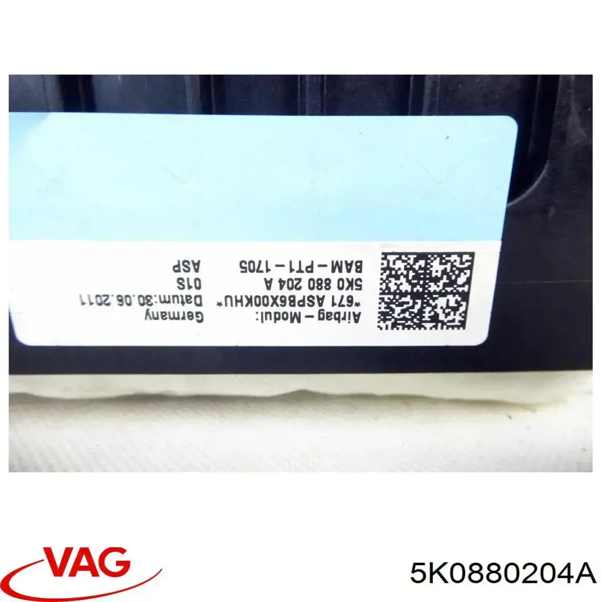 Cinto de segurança (AIRBAG) de passageiro VAG 5K0880204A preço, a partir de 200,90 USD