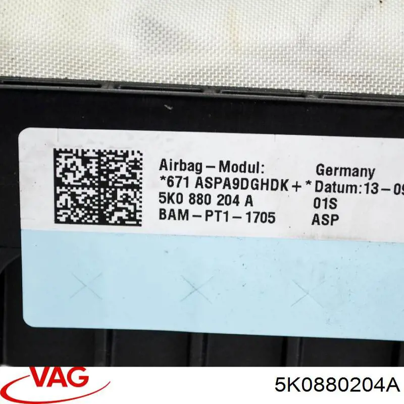 Compre 5K0880204A VAG Cinto de segurança (AIRBAG) de passageiro