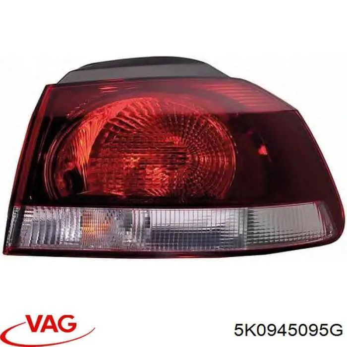 5K0945095G VAG Lanterna traseira esquerda