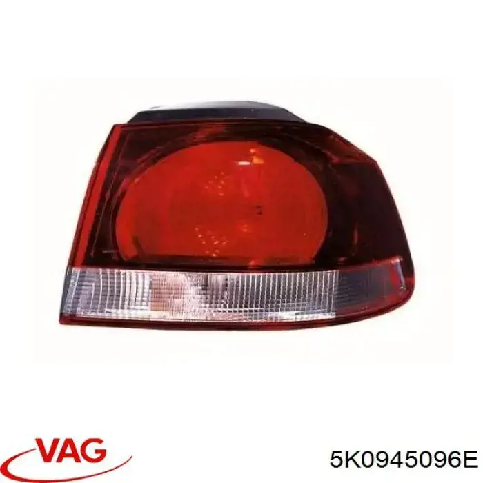 5K0945096E VAG Lanterna traseira direita externa