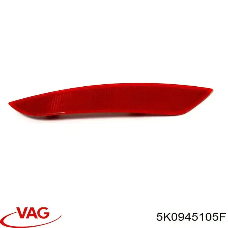 Retrorrefletor (refletor) do pára-choque traseiro esquerdo VAG 5K0945105F preço, a partir de 22,02 USD