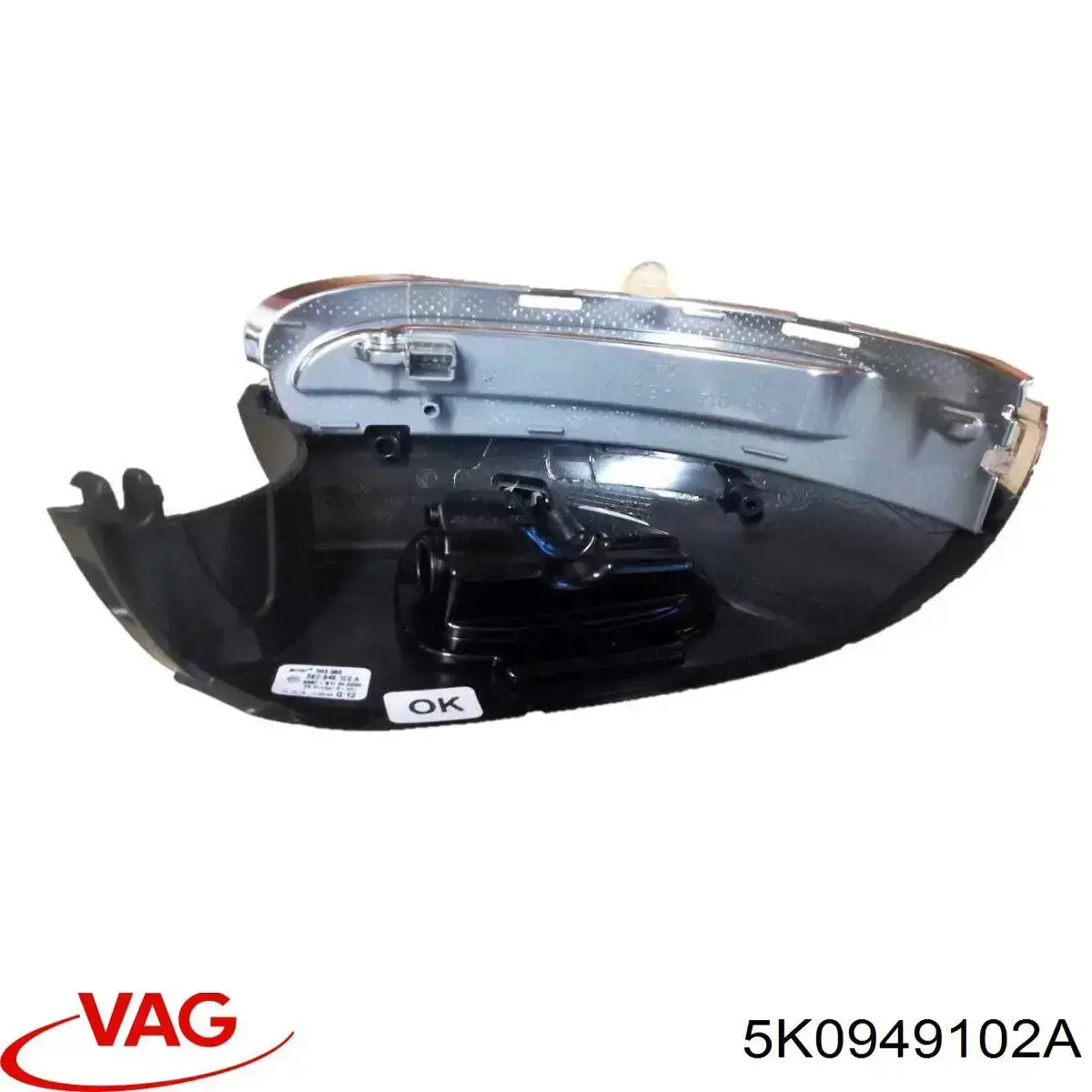 5K0949102A VAG Pisca-pisca de espelho direito