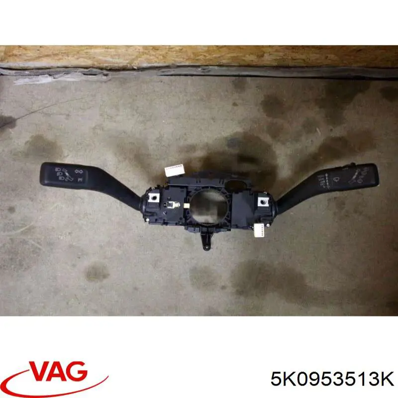5K0953513K9B9 VAG Comutador esquerdo instalado na coluna da direção