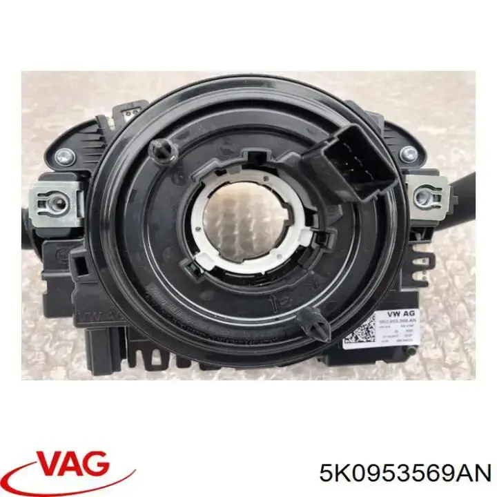 Anel AIRBAG de contato, cabo plano do volante 5K0953569AN VAG